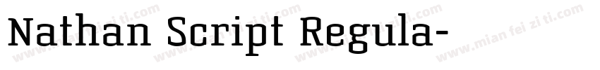 Nathan Script Regula字体转换